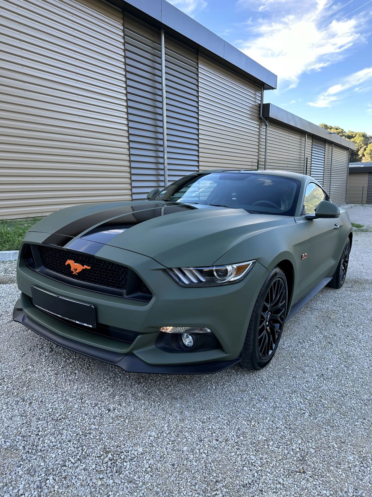 Ford Mustang covering complet kaki mat - MRL PROD Alpes-Maritimes