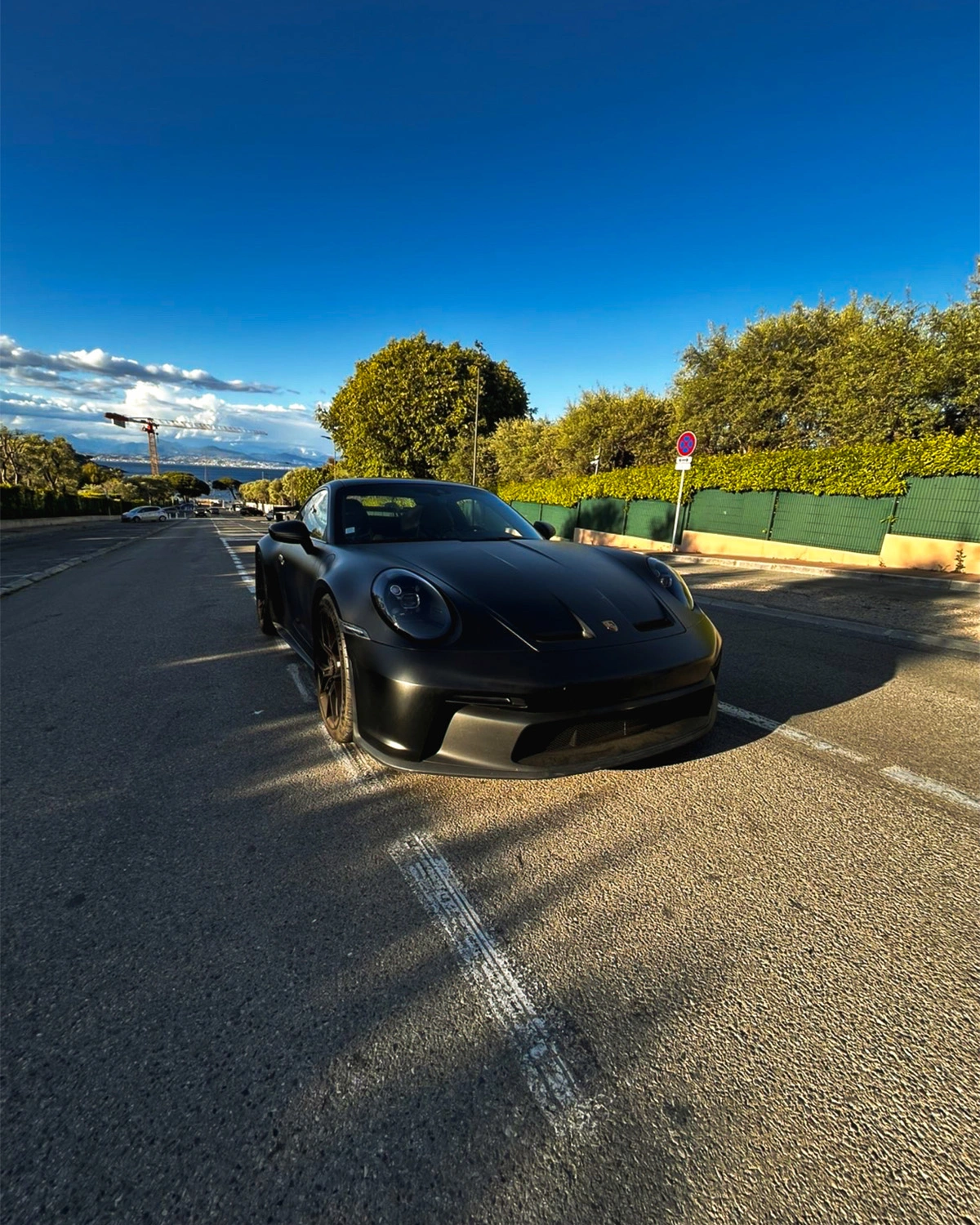 Porsche 911 GT3 avec covering intégral noir satiné réalisé par MRL PROD